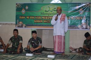 Kodim 0822 Bondowoso Peringati Isra’ Mi’raj Nabi Muhammad SAW 1444 H / 2023 M