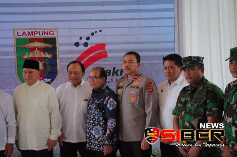 Wakapolda Hadiri Kegiatan Groundbreaking Pembangunan Masjid Raya Al-Bakrie Lampung