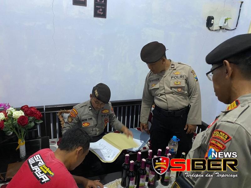 Respon Laporan Masyarakat, Samapta Polres Situbondo Melaksanakan Razia Minuman Keras di Desa Kilensari Panarukan