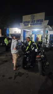 Sat Lantas Polres Bondowoso Kembali Laksanakan Giat Operasi Penggunaan Knalpot Brong