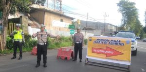 Polres Bondowoso Adakan Simulasi dan Sosialisasi Pengalihan Arus Menjelang Lebaran
