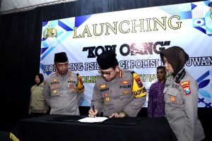Tingkatkan Kualitas Psikologi Anggota, Polresta Banyuwangi Launching Kopi Osing