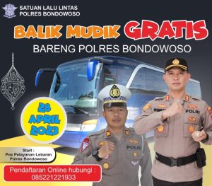 Polres Bondowoso Siapkan Armada Untuk Balik Mudik Gratis Tujuan Surabaya