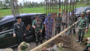 Dandim 0822 dan Forkopimda Bondowoso Tinjau Sasaran TMMD 116