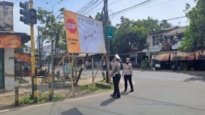 Polres Sosialisasi Rehabilitasi Jalan Menuju Bandara Dhaha Kediri