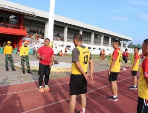Pastikan Fisik Aparat Kewilayahan Prima, Kodim 0421/Ls Gelar Test Kesegaran Jasmani