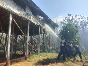 Kebakaran Lahan Di Desa Seletreng Situbondo