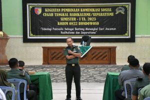 Kodim 0822 Bondowoso Gelar Pembinaan Komsos, Cegah Tangkal Radikalisme/Separatisme