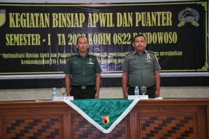Kodim 0822 Bondowoso Gelar Binsiap Apwil Dan Puanter 2023