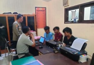Jual Hasil Curian Di Medsos, 3 Pemuda Ditangkap Polsek Wuluhan Jember