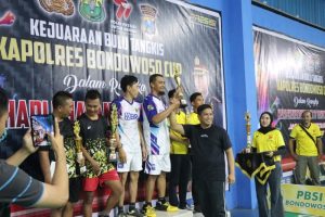 Turnamen Bulutangkis Kapolres Cup 2023 Resmi Di Tutup Oleh Kapolres Bondowoso