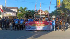 Forkopimcam Cermee Bondowoso Gelar Gowes Bersama TNI-Polri Sambut Hari Bhayangkara Ke-77