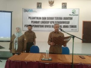 ADM Perhutani KPH Bondowoso Melantik Dan Mengambil Sumpah Kepada 12 Orang Pejabat Baru