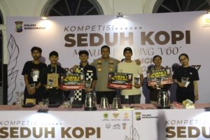Event Kompetisi Seduh Kopi Polres Bondowoso Dinilai Mampu Bangkitkan Brand BRK