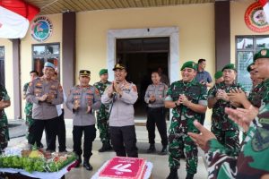 Wujud Sinergitas TNI POLRI, Dandim 0421/Ls Geruduk Polres Pesawaran Berikan Kejutan