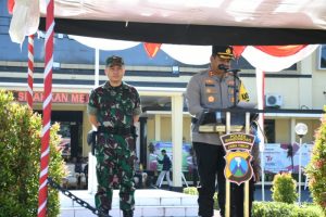 Dandim 0822 Bondowoso Dan Jajaran Ikuti Apel Gelar Pasukan Kesiapsiagaan KARHUTLA