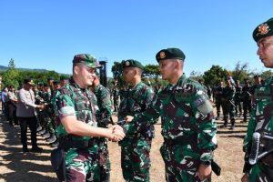 Dandim 0822 Bondowoso Irup Penyambutan Satgas Yonif Raider 514/SY Kostrad