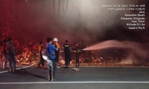 Si Jago Merah Kali Ini Melanda Dikawasan Hutan Produksi Tepatnya Petak 72A-1 RPH Melandingan