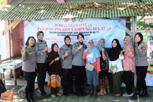 Polres Lampung Selatan, Sambut Hari Jadi Polwan Ke-75 Gelar Bakti Sosial Kesehatan
