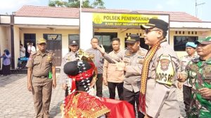 Kapolres Lampung Selatan AKBP Yusriandi Yusrin Gelar Kunjungan Kerja ke Polsek Penengahan