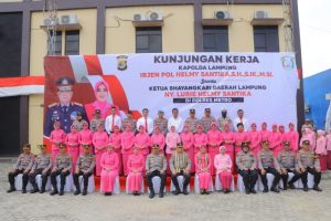 Kapolda Lampung Kunker ke Polres Metro, Jaga Keharmonisan Polri dengan Masyarakat
