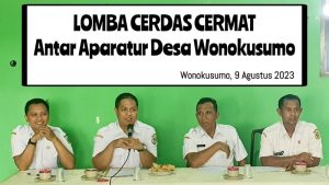Memeriahkan HUT RI ke 78, Pemdes Wonokusumo Mengadakan Lomba Cerdas Cermat Antar Perangkat