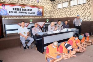 Empat Pelaku Pengeroyokan Hingga Meninggal Dunia, Di Tangkap Polres Lampung Selatan