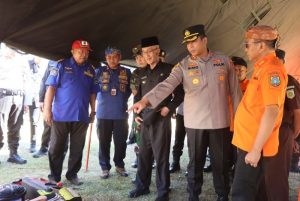 Kapolres Bondowoso Menghadiri Apel Gelar Dalam Kesiapsiagaan Menghadapi Bencana Alam