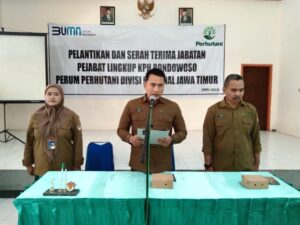 Perum Perhutani KPH Bondowoso Menggelar Pelantikan Dan Sertijab Kepada 7 Orang Pejabat Baru