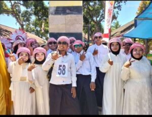 Group  Zaven Terheboh Nomor Urut 58 Desa Pelalangan Raih Juara 2 Lomba Pawai Unik, Dalam Rangka HUT RI Ke-78