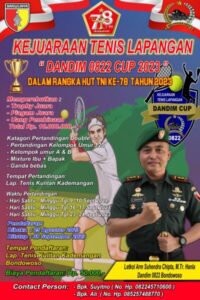 Kodim 0822 Bondowoso Gelar Rakor Bersama PELTI Guna Sukseskan Dandim Cup Tenis Lapangan