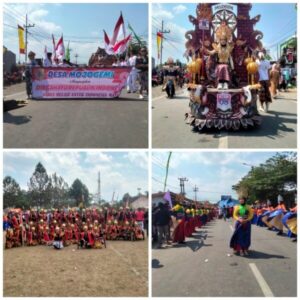 Semarak HUT RI ke-78, Pemdes Mojo Gemi Ikut Karnaval Umum