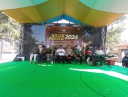 Kapolsek Cermee Bondowoso Hadiri Acara Kirab Pemilu Tahun 2024