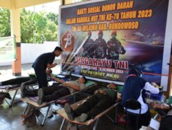Jelang HUT TNI Ke-78, Kodim 0822 Bondowoso Gelar Donor Darah