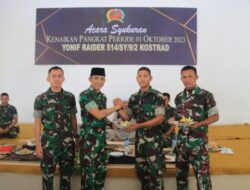 Yonif Raider 514/SY Melaksanakan Doa bersama Dalam Rangka HUT TNI Ke-78 dan Maulid Nabi Muhammad SAW