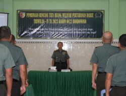 Kodim 0822 Bondowoso Gelar Pembinaan Tata Ruang Wilhanrad TA. 2023