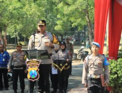 Kapolres Bondowoso Pimpin Apel Pasukan Ops Mantap Brata dan Simulasi Sispamkota