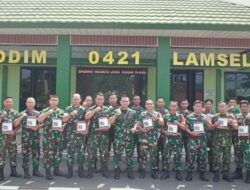 Peduli Terhadap Anggota, Dandim 0421/LS gelar syukuran Ulang Tahun Anggota