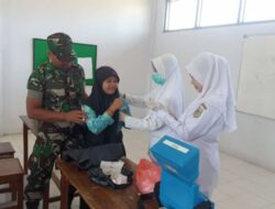 Serda Fathorrozi Dampingi Petugas Puskesmas Sukseskan Imunisasi HPV