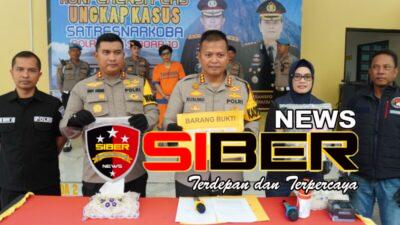 Polresta Sidoarjo Berhasil Amankan Tersangka Kurir Sabu di Kamar Kos