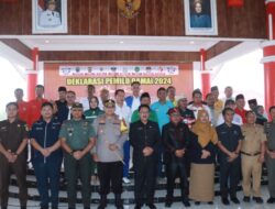 Forkopimda Lampung Selatan Bersama Polres Gelar Deklarasi Pemilu Damai