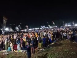 Ribuan Masyarakat Binakal Gemakan Doa Bersama dan Sholawat, Berikit Pesan Camat Binakal