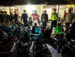 Polres Situbondo Gelar Patroli Gabungan Cegah Balap Liar, Amankan 14 Motor Protolan dan Miras