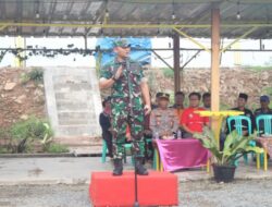 Antisipasi Bencana Banjir, Kodim 0421/LS Bersama Masyarakat Bersihkan Saluran Air