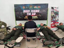 Kodim 0822/Bondowoso Ikuti Donor Darah Dalam Rangka Hari Juang Kartika TNI AD