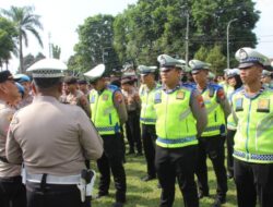 Polres Bondowoso Menggelar Apel Besar Dalam Rangka Ops Mantap Brata