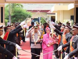 Polres Magetan Sambut Kapolres Magetan Yang Baru dengan Tradisi Welcome and Farewell Parade