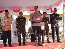 Jelang Nataru, Kapolres Magetan Pimpin Apel Gelar Pasukan Ops Lilin Semeru 2023