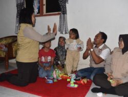 Peduli Anak Yang Tenggelam Di Kolam Pemandian Navara Pengarang, Polres Bondowoso Lakukan Trauma Healing