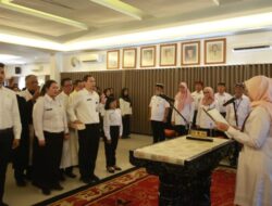 Bertempat di Aula Rempeg Jogopati Bupati Banyuwangi Resmi Melantik 116 CPNS Menjadi PNS